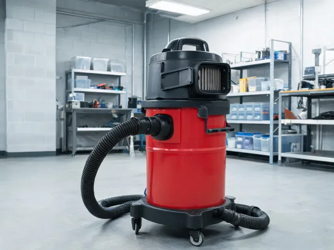 Industrial vacuum maintenance area
